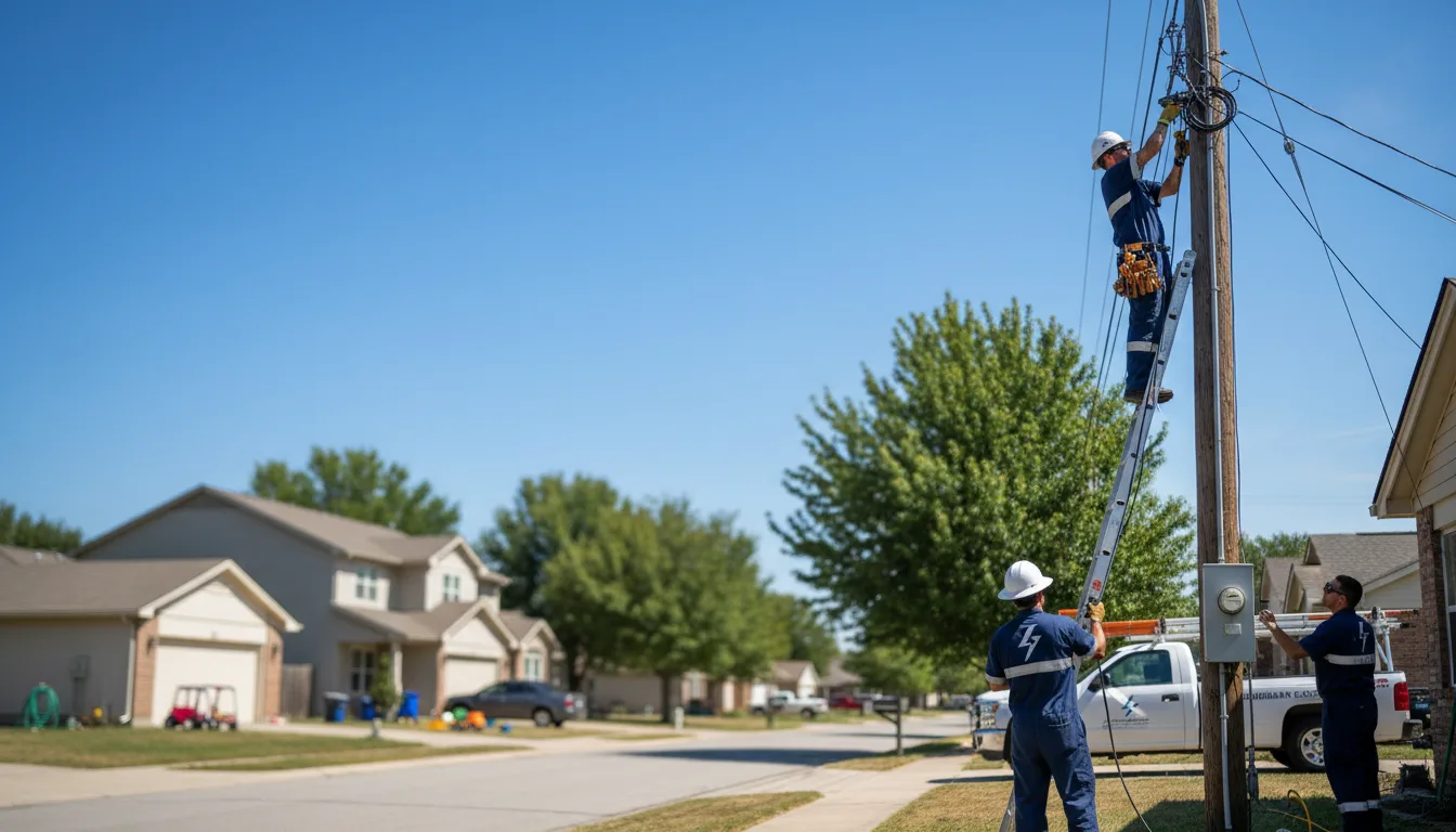 Residential electrician providing installation services in Maud, TX